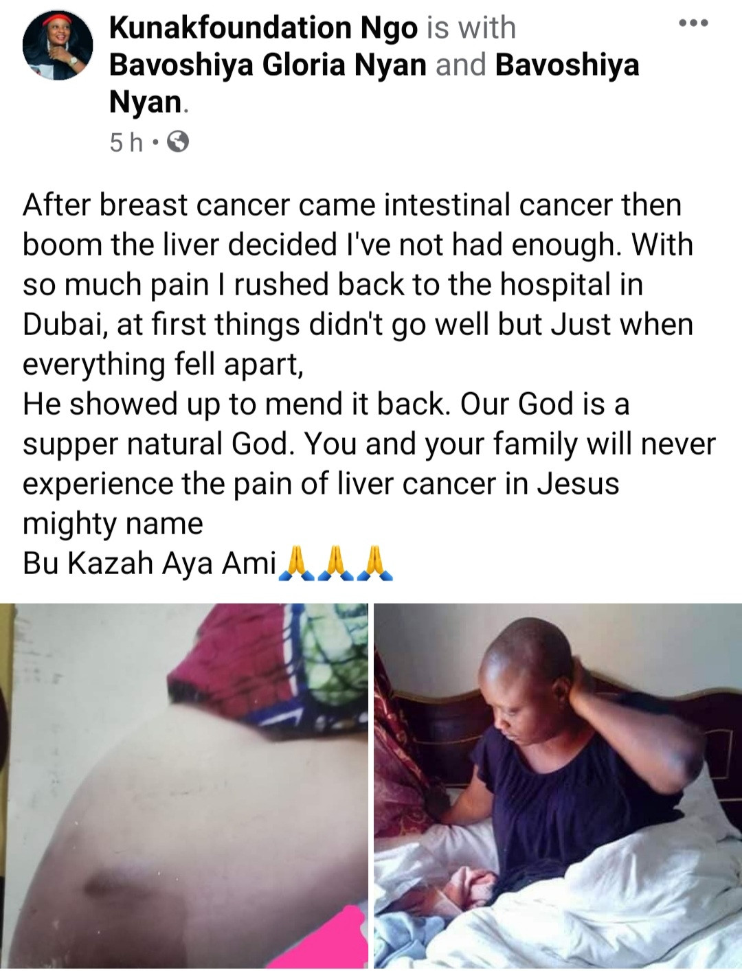 Kaduna woman healed of breast, intestinal, liver and stomach cancer shares testimony as she steps out wearing dress she was to be buried in