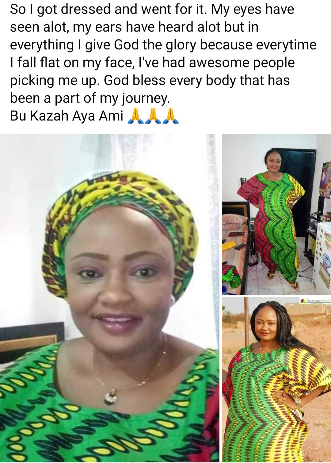 Kaduna woman healed of breast, intestinal, liver and stomach cancer shares testimony as she steps out wearing dress she was to be buried in