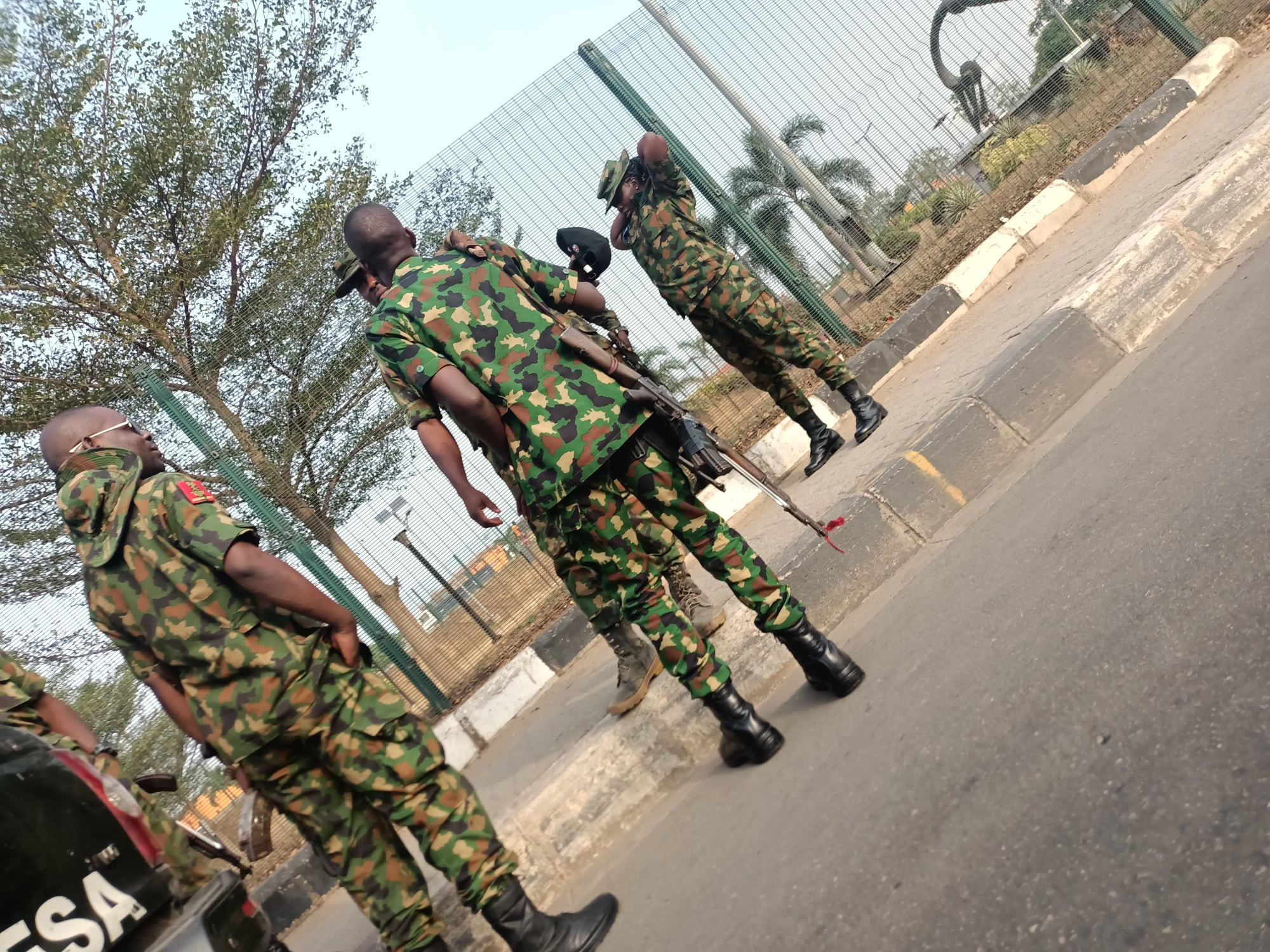 #JusticeForBamise: Military and police prevent youth protest at Gani Fawenhimi Park