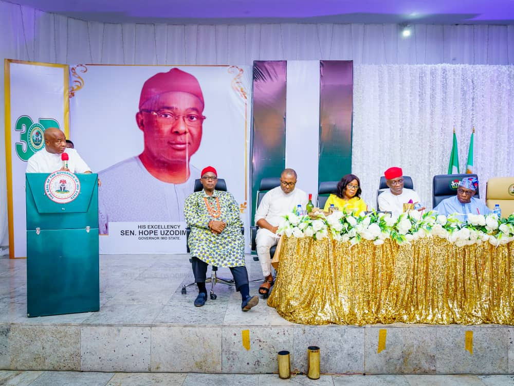 Fmr President Obasanjo commends Gov. Uzodimma on Developmental strides 