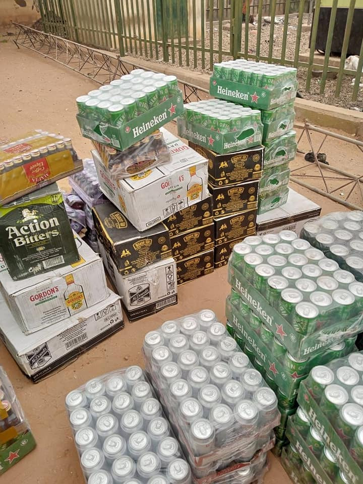 Hisbah seizes over 200 cartons of alcoholic drinks in Kebbi (photos)