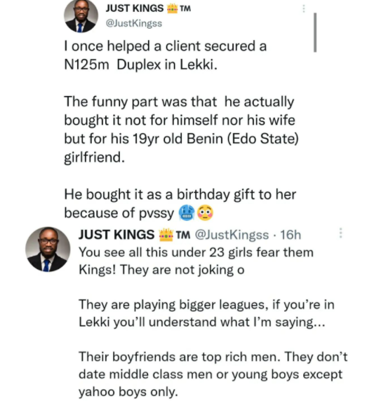 Twitter stories: Man reportedly buys N125m duplex for his 19 year old Benin girlfriend as a birthday present