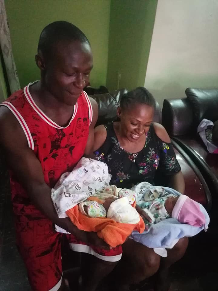 Nigerian couple welcome twins after 18 years of waiting 