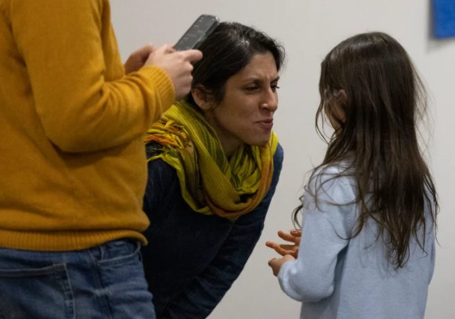 Moment Nazanin Zaghari-Ratcliffe finally reunited with her family in UK after spending 6 years in Iranian jail