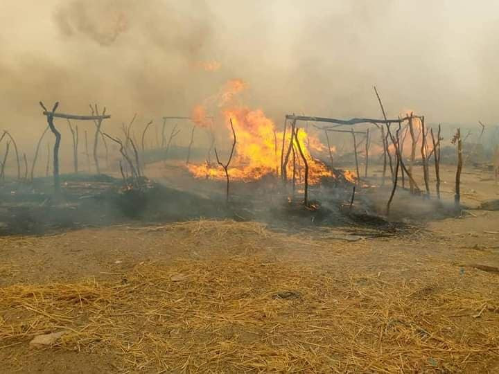 450 shelters destroyed by inferno at IDP camp in Borno