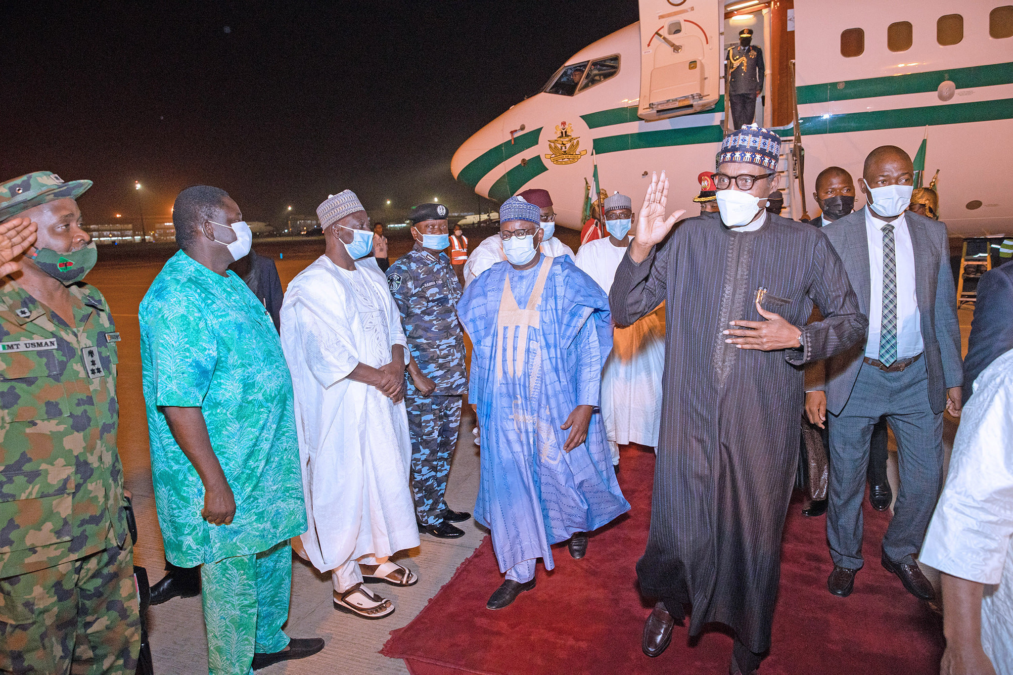 President Buhari returns to Abuja after medical check-up in London 