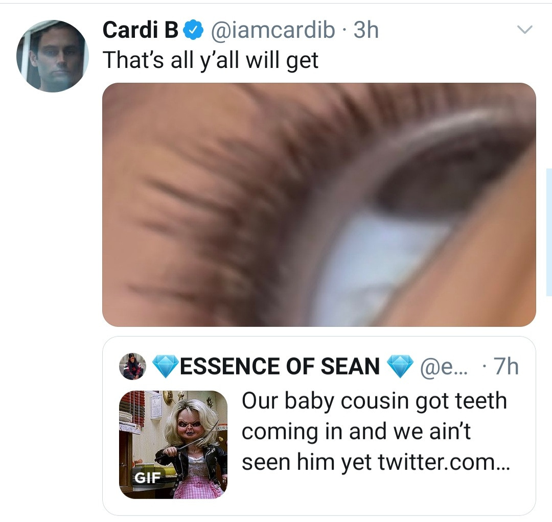 Cardi B shares first glimpse of her son