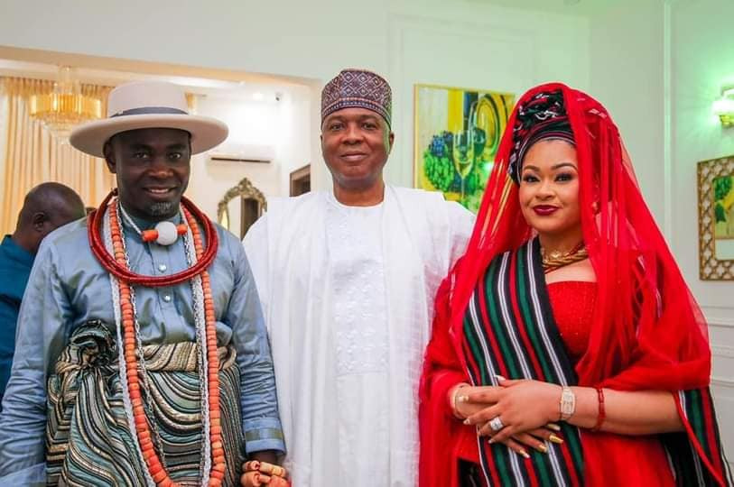 Guests barred from spraying money as Kogi politician Natasha Akpoti weds Warri Chief, Emmanuel Uduaghan (photos/Video)