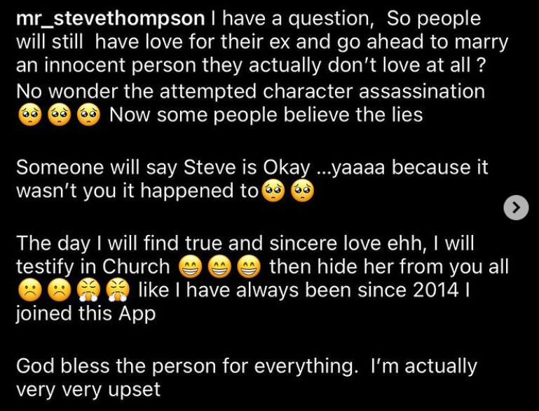 If you hate your ex wife that has kids for you that?s on you - Sandra Iheuwa fires back at her estranged husband Steve Thompson after he suggested she never loved him but loves her ex-husband