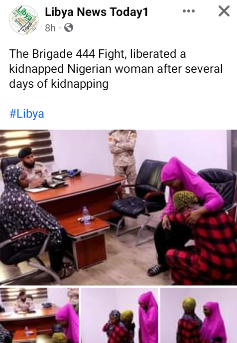 Troops rescue Nigerian woman kidnapped by human traffickers in Libya 